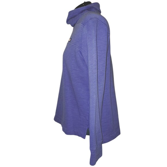 Vineyard Vines Periwinkle Cowl Neck Pullover Sweatshirt Women's Size Medium - Picture 4 of 8